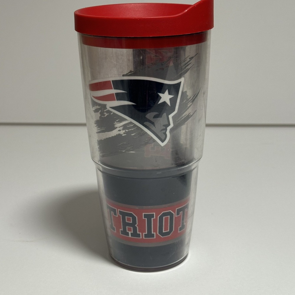 New England‎ Patriots Tervis 24oz Plastic Tumbler Cup NFL Football Drinkware